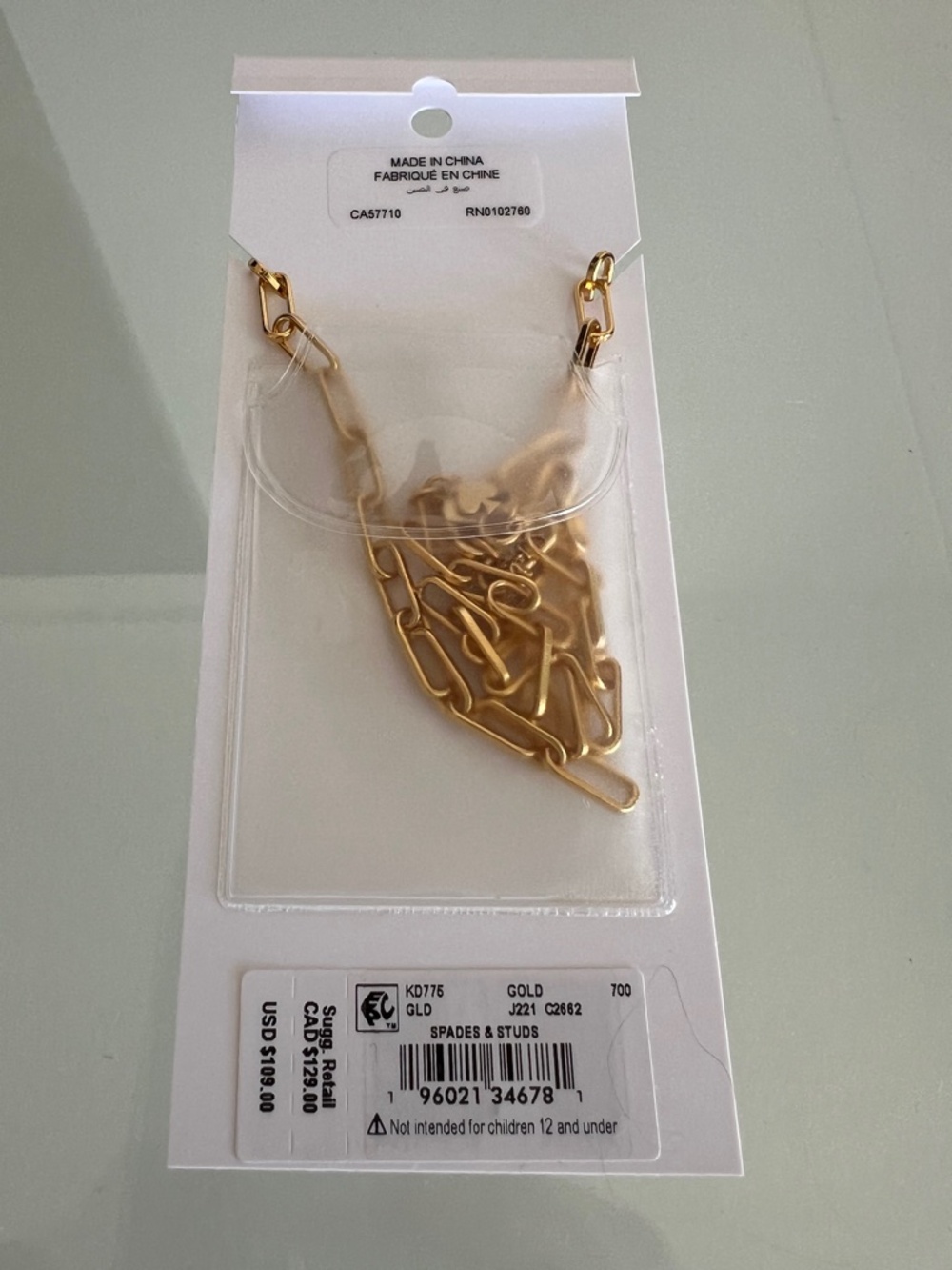 KATE SPADE Spade & Studs Pendant Necklace - Picture 8 of 9